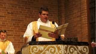 Exultet English at the Easter Vigil Sung by Deacon Matthew Stehling [upl. by Anerehs]