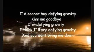 Glee  Defying gravity Lyrics [upl. by Atirec]