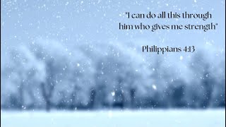 TV Screensaver Bible Scripture Winter Screensaver [upl. by Oiracam]