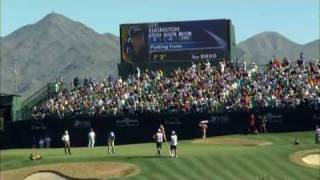 PGA Golfer Gets Booed on 16th at TPC Scottsdale Arizona [upl. by Ayala]