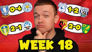 MY CHAMPIONSHIP WEEK 18 SCORE PREDICTIONS [upl. by Annat]