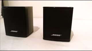 BOSE virtually invisible 300 speakers unboxing amp set up preparation [upl. by Scheers274]