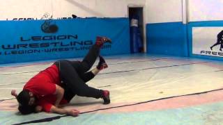 Legion Wrestling Academy  Double Leg Outside Hook [upl. by Esilrac]