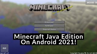 How To Play Minecraft Java Edition On Android 2021 [upl. by Sharyl]