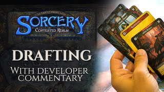 How to Draft Sorcery Contested Realm  Draft Selections with Developer Commentary [upl. by Gagliano810]