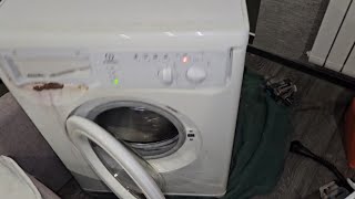 DESTRUCTION Indesit washer using a heavy motor [upl. by Kellyann]