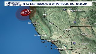 Major earthquake strikes off coast in Northern California  Expert analysis of a tsunami warning [upl. by Hands203]