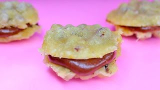 Easy Bake Oven Baking Mini Chocolate Chip Cookie Sandwiches [upl. by Llener]