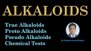 Classification of Alkaloids  Chemical Tests of Alkaloids  Alkaloids pharmacognosy [upl. by Rohn744]