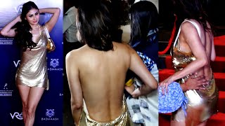 Mouni Roy Uncomfortable Moments In Backless Short Dress At Her New Restaurant Launch Party [upl. by Ignacia679]