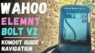 Wahoo Elemnt Bolt Komoot Navigation im Test deutsch [upl. by Neyuq]