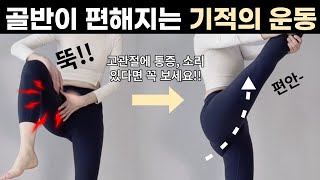 하루 10분만 하세요👌🏻골반고관절이 마법같이 편해집니다ㅣ고관절소리 고관절통증 고관절찝힘 해결 [upl. by Aicel]