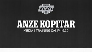 Captain Anze Kopitar  0919 LA Kings Training Camp Media Availability [upl. by Yessak]