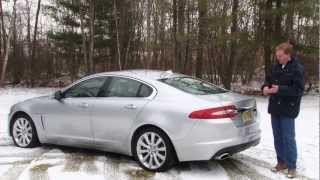 2013 Jaguar XF 30 AWD  Drive Time Review with Steve Hammes  TestDriveNow [upl. by Bovill]