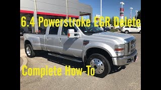 64 Powerstroke EGR Delete Complete StepByStep Install [upl. by Petromilli]