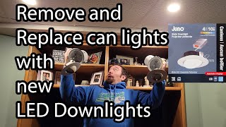 How to Remove and Replace can lights with new Juno LED Downlight [upl. by Laehcimaj]