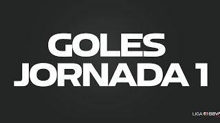 Todos los Goles  Jornada 1 [upl. by Cohleen690]