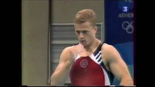 Guard YOUNG USA vault  2004 Olympics Athens TF [upl. by Cornelie356]