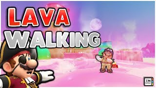 WALKING ON LAVA  Super Mario GODYSSEY Mode [upl. by Nnaycnan]