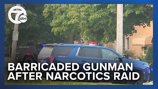 VIDEO The scene after three arrested in narcotics warrant served treated as a barricade [upl. by Wayne]