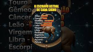 O escravo astral de cada signo signo parte 2 signos [upl. by Euqinimod836]