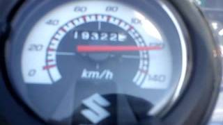 130 kmh Suzuki Smash 115 All Stock Top speed [upl. by Questa]