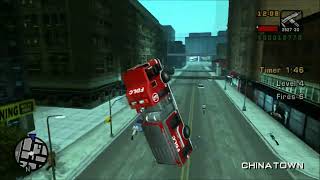 GTA Liberty City Stories PS2 Physics Fail Firetruck Vs Motorcycle [upl. by Case]