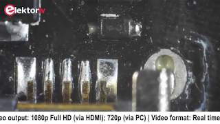 ESP32 PICO kit under the Andonstar ADSM302 microscope [upl. by Soni]