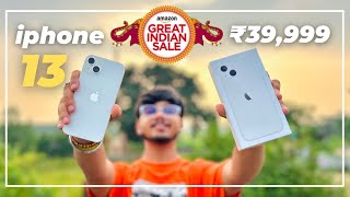 iPhone 13 unboxing in 2024  Amazon great Indian festival sale unit  devhr71 [upl. by Yssenhguahs]