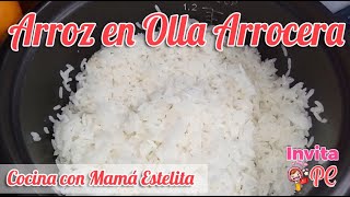 COMO COCINAR ARROZ BLANCO GRANEADITO EN OLLA ARROCERA [upl. by Eikcin]