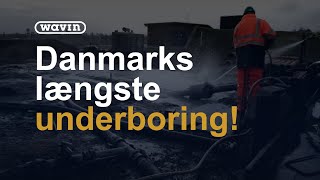 DK  Længste underborede spildevandsledning ved Randers Fjord  Wavin [upl. by Ynatsed]