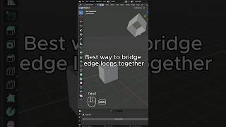 Best way to bridge edge loops in Blender blendertutorial blender3d blendertips blendershorts [upl. by Dahraf158]