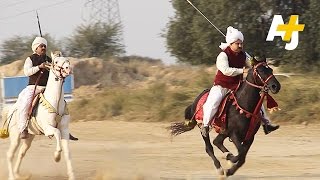 Tent Pegging The Ancient Sport Of Cavalry [upl. by Merrell]