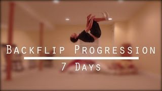 Backflip Progression  1 Week [upl. by Jillian211]