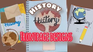 History Project Front page designHistory Project File decoration History project file design [upl. by Noet]