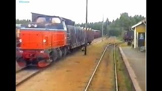 Sweden NÄSSJÖ  HULTSFRED 1996 View from the Train Drivers Cab [upl. by Stieglitz782]