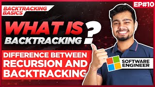 What is backtracking  Difference between recursion and backtracking  Ep  10  DSA by Nishant [upl. by Ynna]