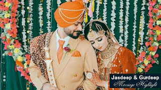 Jasdeep amp Gurwinder Marriage Highlight  Camera Look Studio  Wedding Photography amp Videography [upl. by Niwhsa]