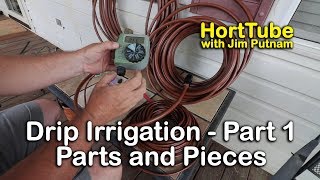 How to Install Drip Irrigation  Part 1 The Basic Pieces and Parts [upl. by Adolphe6]