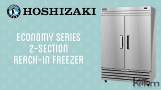 Hoshizaki Economy Series 2Section Reach In Freezer EF2AFS [upl. by Sitruc389]