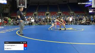 113 Lbs Rnd Of 32 Canyon Cunningham Missouri Vs Aidan Harris Utah [upl. by Fidellas511]