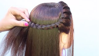 5 quick open hairstyle for wedding  cute hairstyle  hair style girl  teenagers hairstyle [upl. by Harragan]