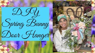 Let’s make this dollar tree spring bunny door hanger [upl. by Jaquenetta876]