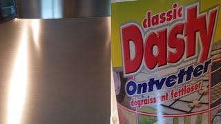 Dampkap Inox met Dasty Onvetter Super Snel proper [upl. by Brunell]