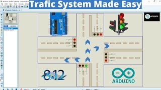 ARDUINO  PROTEUS 812 TUTORIAL 04 How Traffic Signal Works [upl. by Mira]