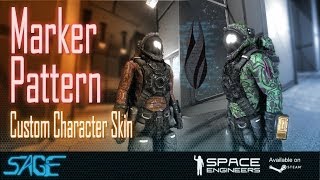 Space Engineers Marker Pattern Character Skin Mod [upl. by Ziul]