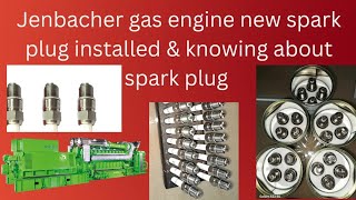 Jenbacher gas engine new spark plug installation and know about different parts of spark plug [upl. by Qerat]