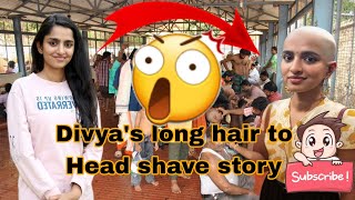 long hair head shave story of heroine Divya imagination actress mottai headshave hairstyle [upl. by Candida723]