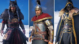 Assassins Creed Valhalla All Helix And DLC Armor Sets Showcase 4K [upl. by Duffie514]