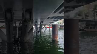 river boat goes under bridge [upl. by Atneciv860]